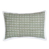 Block Print Pillow Cover Set of 2, Green, Geometric - Eyaas